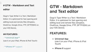 GTW - Markdown & Text Editor