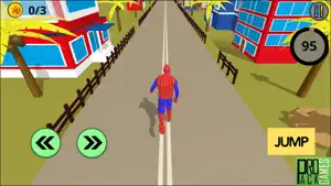 惊人的蜘蛛超级英雄 - 奇怪的跑步游戏
