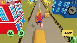 惊人的蜘蛛超级英雄 - 奇怪的跑步游戏