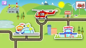 消防救援直升机-教育拼图游戏