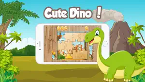 迪诺益智游戏为孩子们免费 - 恐龙拼图学龄前幼儿的女孩和男孩